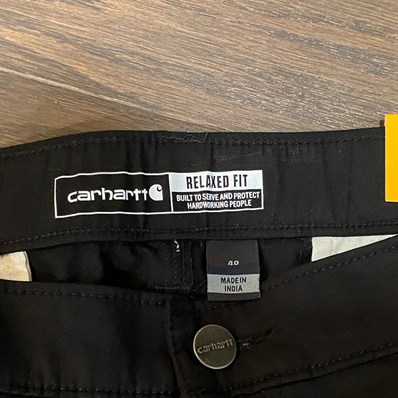 Carhartt Men’s Force Relaxed Fit Twill 5 Pocket Black Work Shorts - Size 40 NWT - Picture 4 of 12